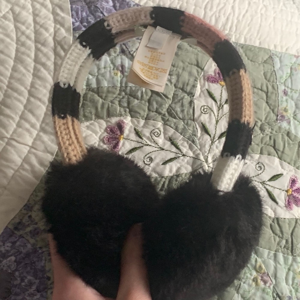 NWOT KATE SPADE Faux Fur Earmuffs